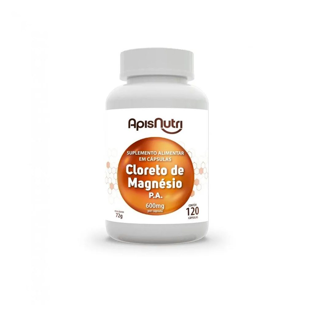 Cloreto de Magnésio - 600mg (120 Cápsulas) - Padrão: Único
