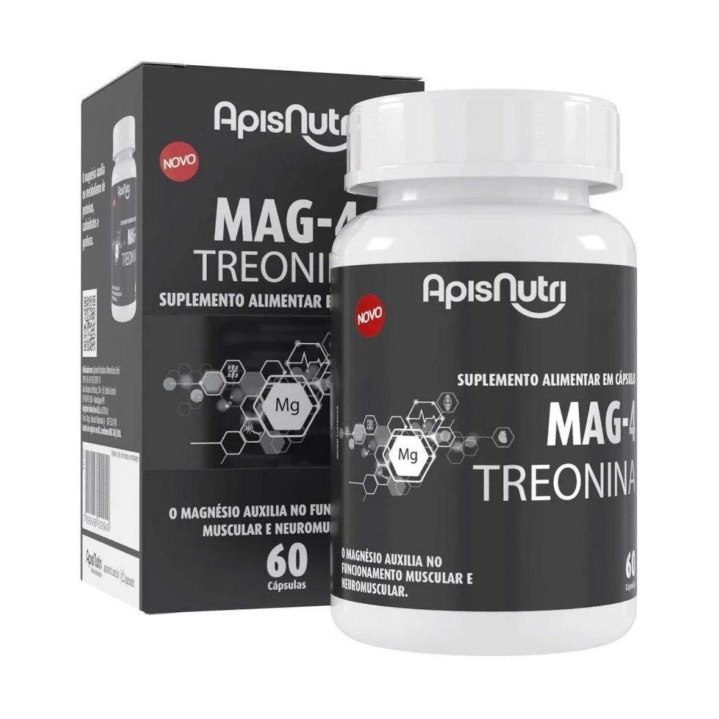 Suplemento Apisnutri Mag-4 + Treonina 60 cápsulas