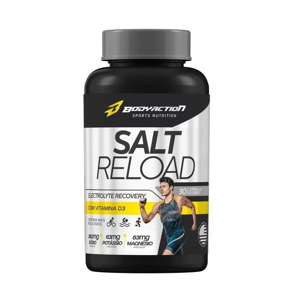 Repositor Eletrolítico Body Action Salt Reload 30 cápsulas
