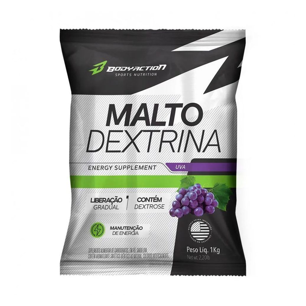 Maltodextrina Body Action Malto Dextrin Uva 1kg