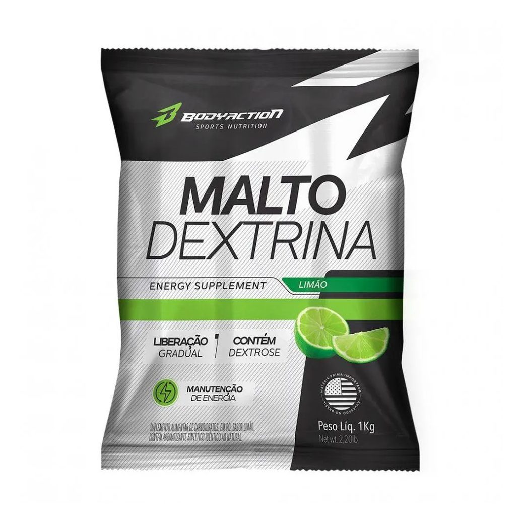 Maltodextrina Body Action Malto Dextrin Limão 1kg