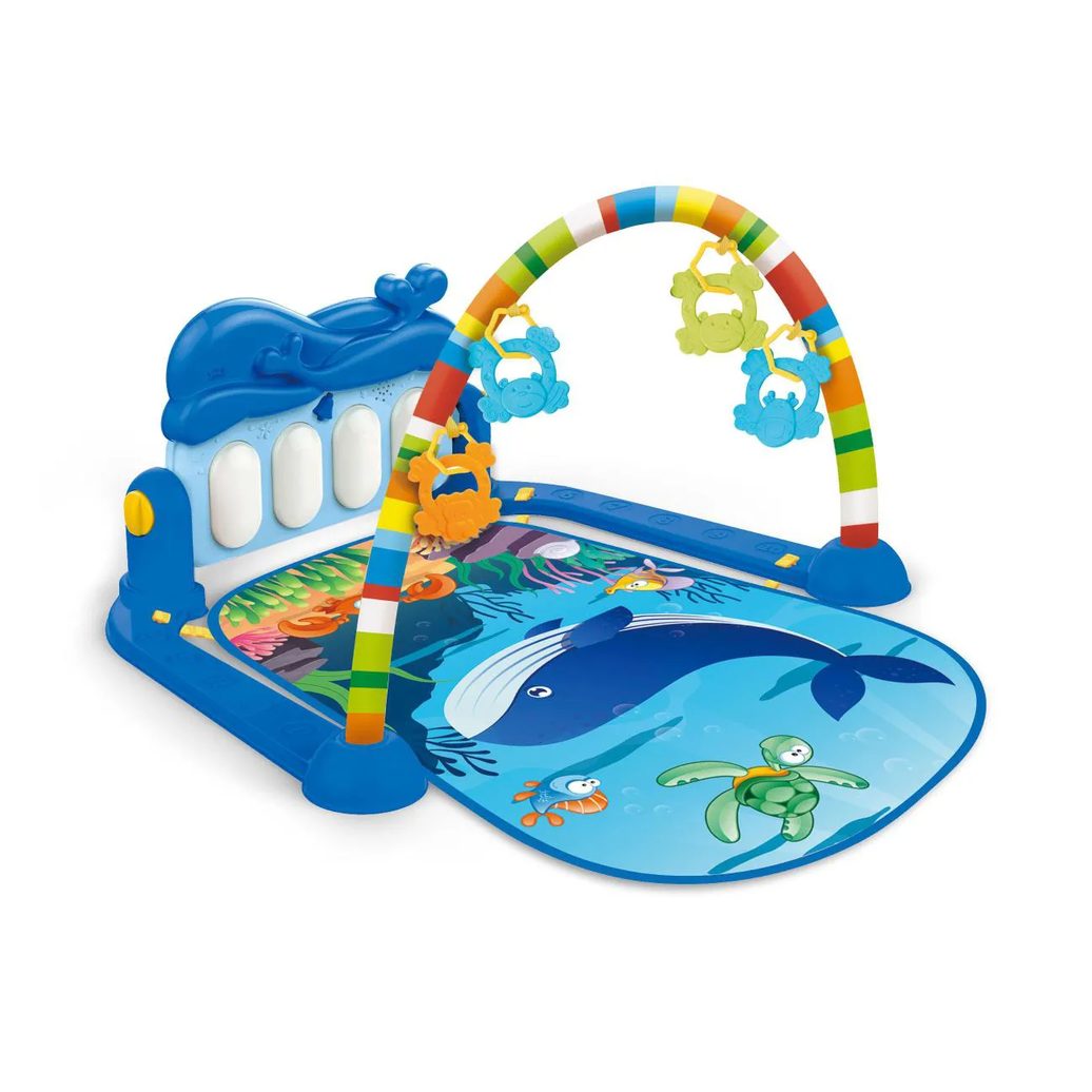 Tapete de Atividades Joy Mar Azul Piano Musical Replay Kids