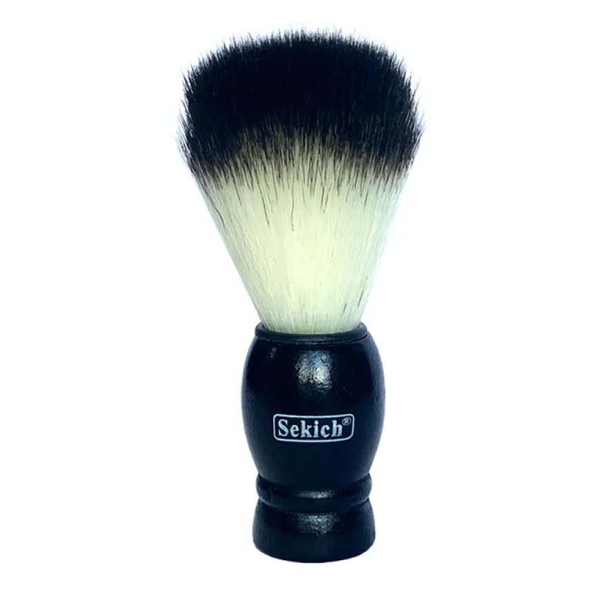Pincel de Barba Cerdas Naturais Gold 739k Sekich Preto