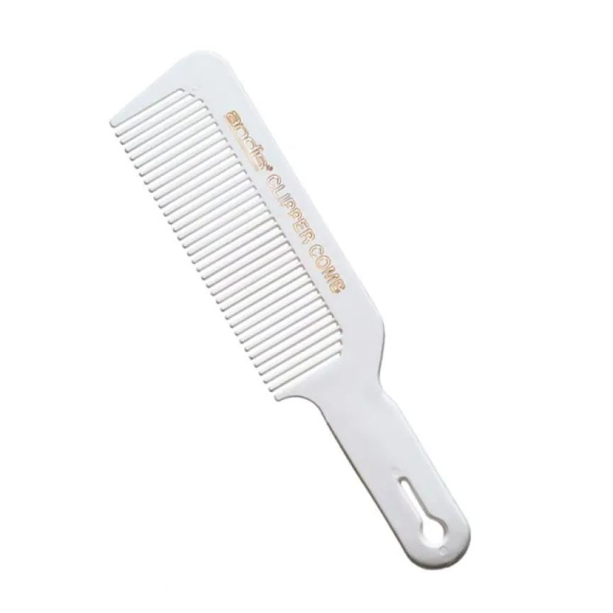Pente de Corte Barbeiro Cabeleireiro Andis Clipper Comb Branco