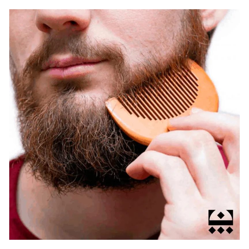 Pente de Madeira para Barba E Bigode Embaixador Marrom