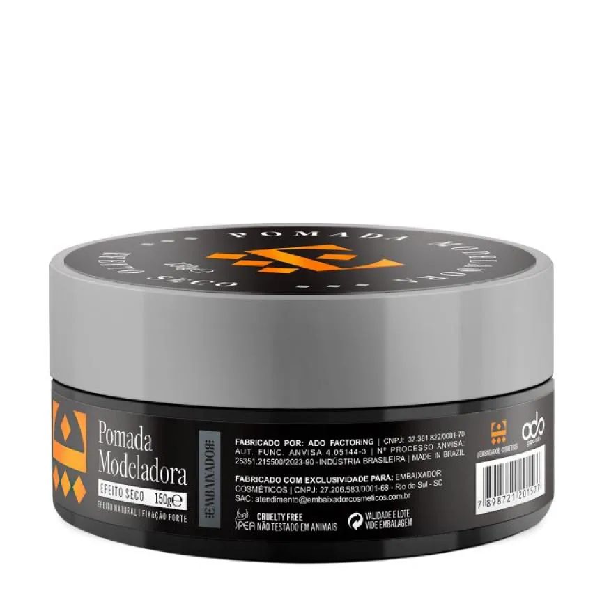 Pomada para Cabelo Efeito Seco Embaixador 150g