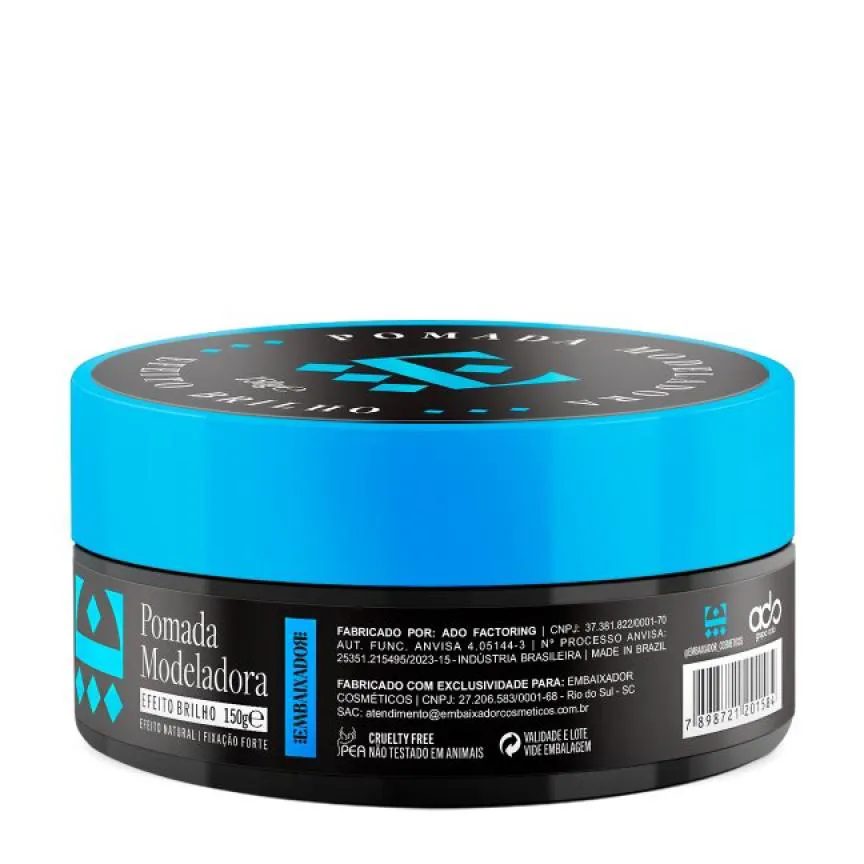 Pomada para Cabelo Efeito Brilho Embaixador 150g