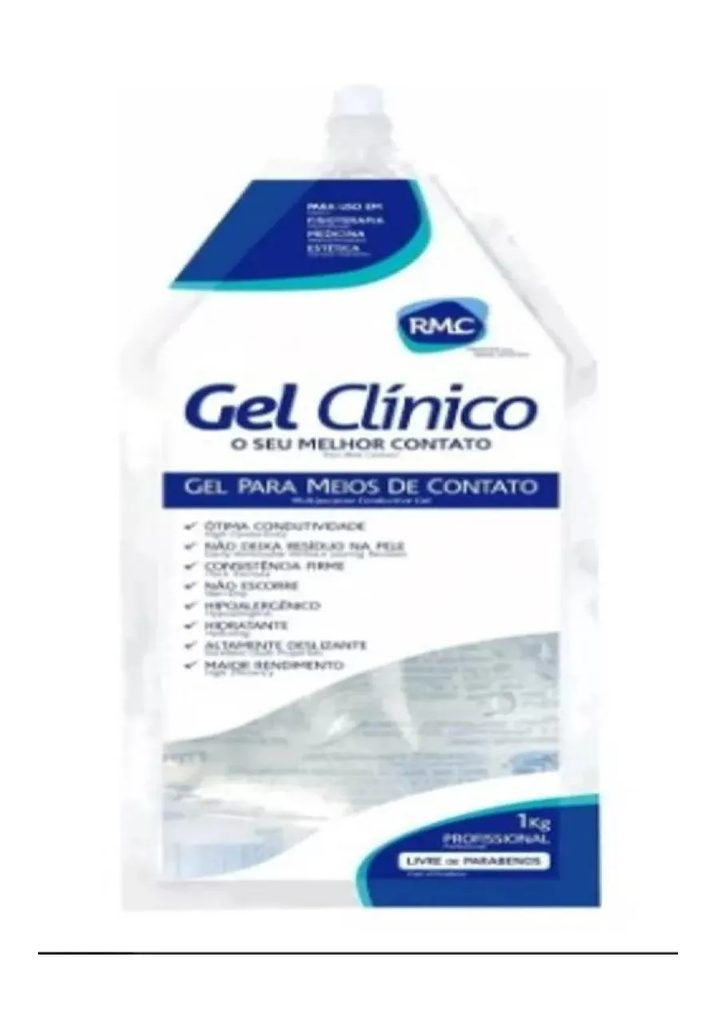 Gel Clinico Contato Condutor Ultrassom Incolor Rmc Bag 1kg