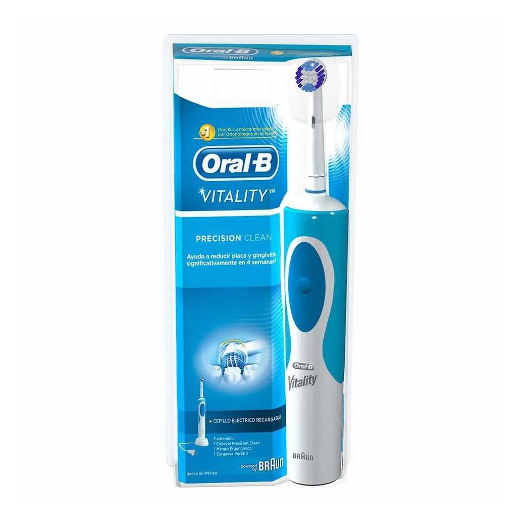 Kit Escova Elétrica Oral-B Vitality D12 110v + Refil Cross Action - 2 unidades