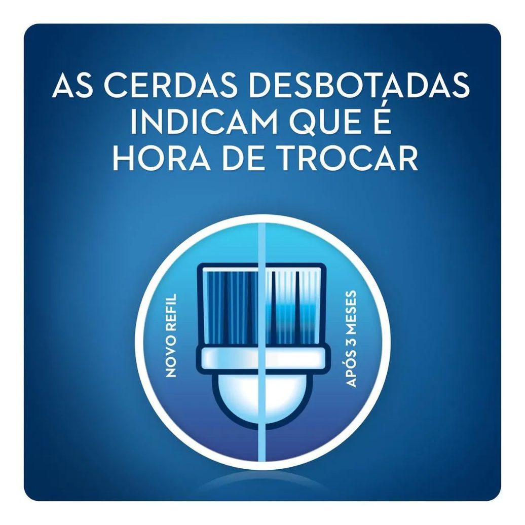 Kit Escova Elétrica Oral-B Vitality D12 110v + Refil Cross Action - 2 unidades
