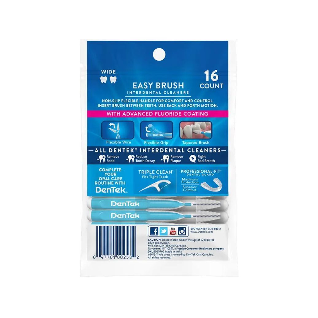 Kit Escova Interdental DenTek Easy Brush Extra 64 unidades