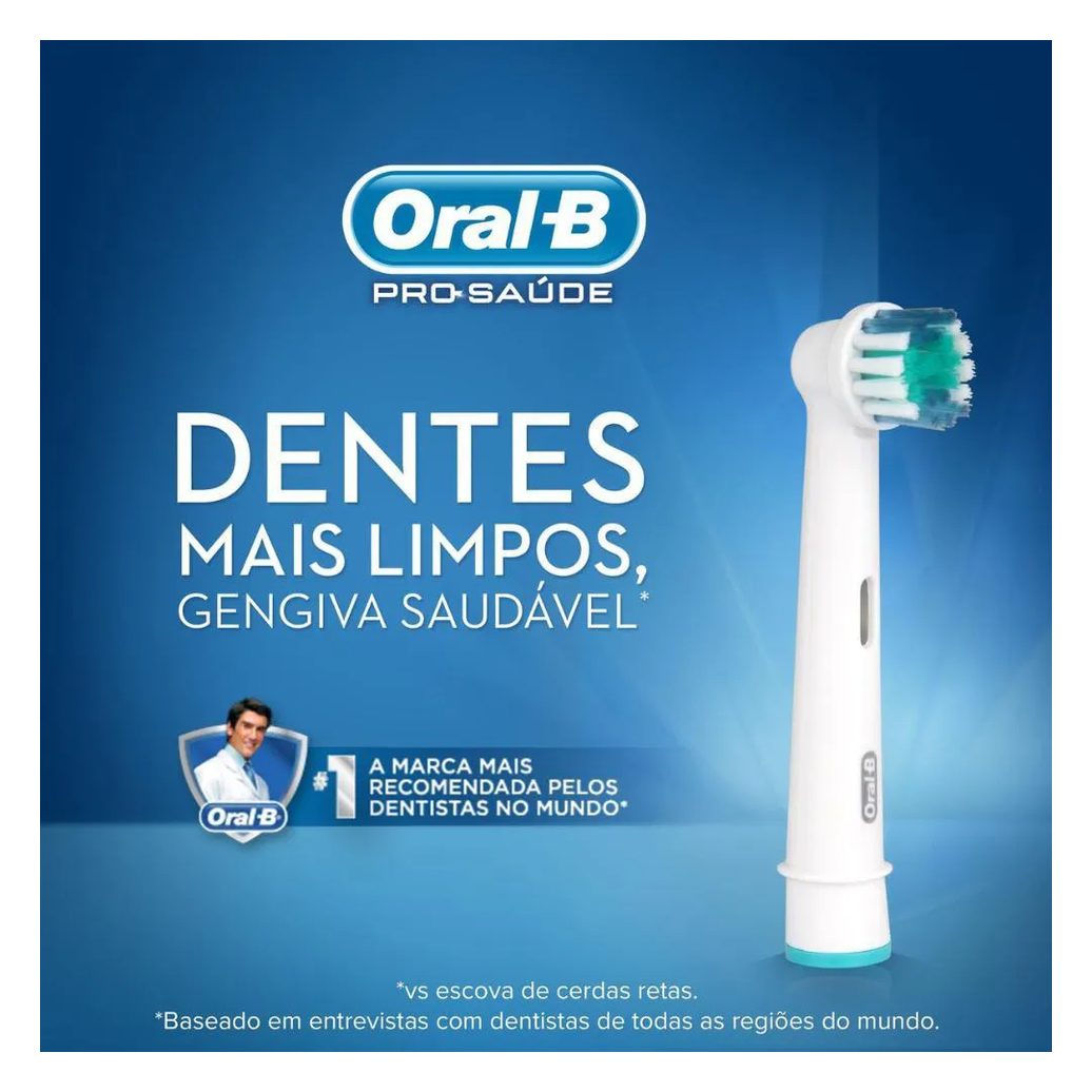 Refil Escova Elétrica Oral-B Precision Clean - 4 unidades