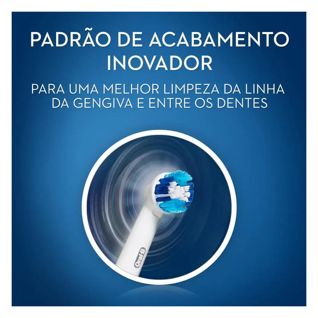 Refil Escova Elétrica Oral-B Pro-Saúde Cross Action com 2 unidades