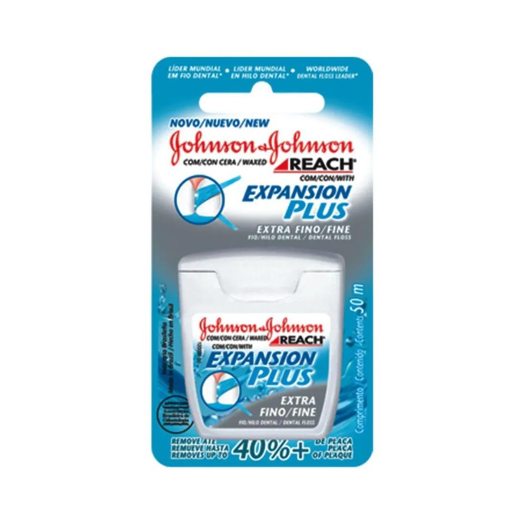 Fio Dental J&j Reach Expansion Plus Extra Fino 50m