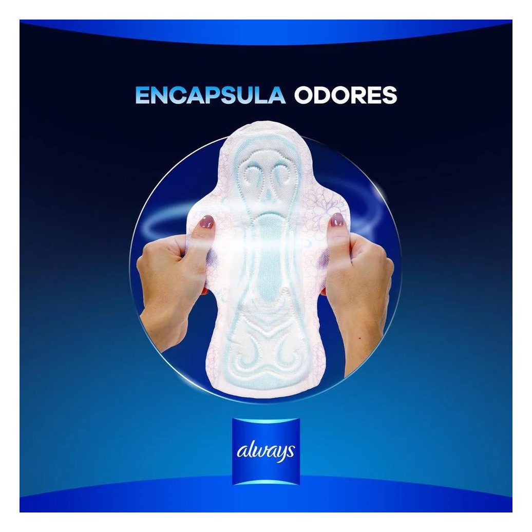 Absorvente Noturno Always Noites Tranquilas Cobertura Seca com Abas Leve 48 Pague 40