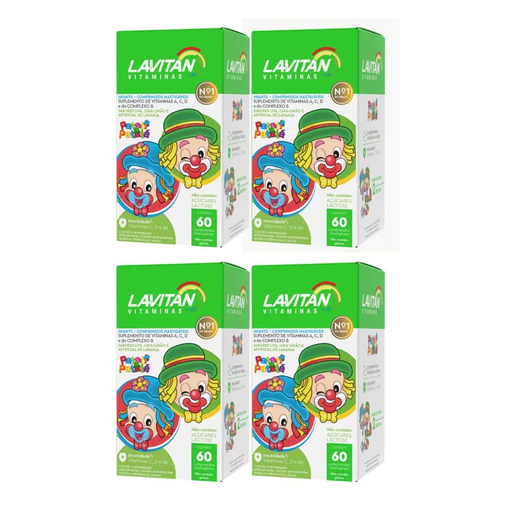 Kit C4 Suplemento Infantil Sabor Variado 60 Cpr – Lavitan
