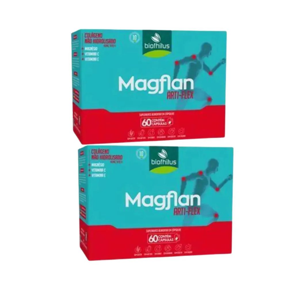 Kit com 2 Suplemento Magflan Arti Flex C60 cápsulas – Biofhitus