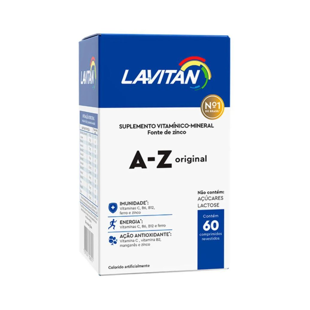 Vitamina a - Z Original com 60 Cpr - Lavitan