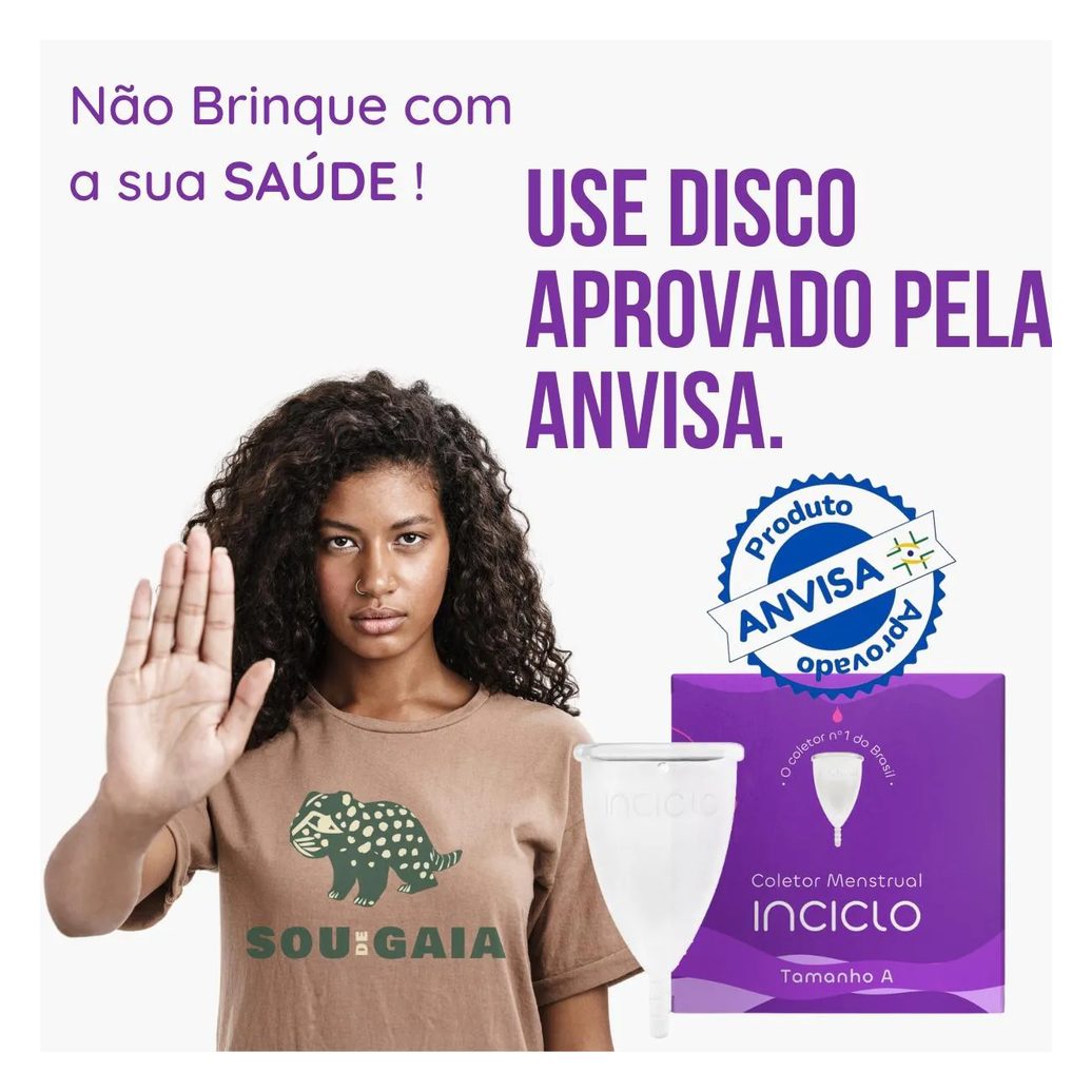 Kit Coletor Menstrual Inciclo A + cápsula Esterilizadora Lavanda / Roxa / Lilás