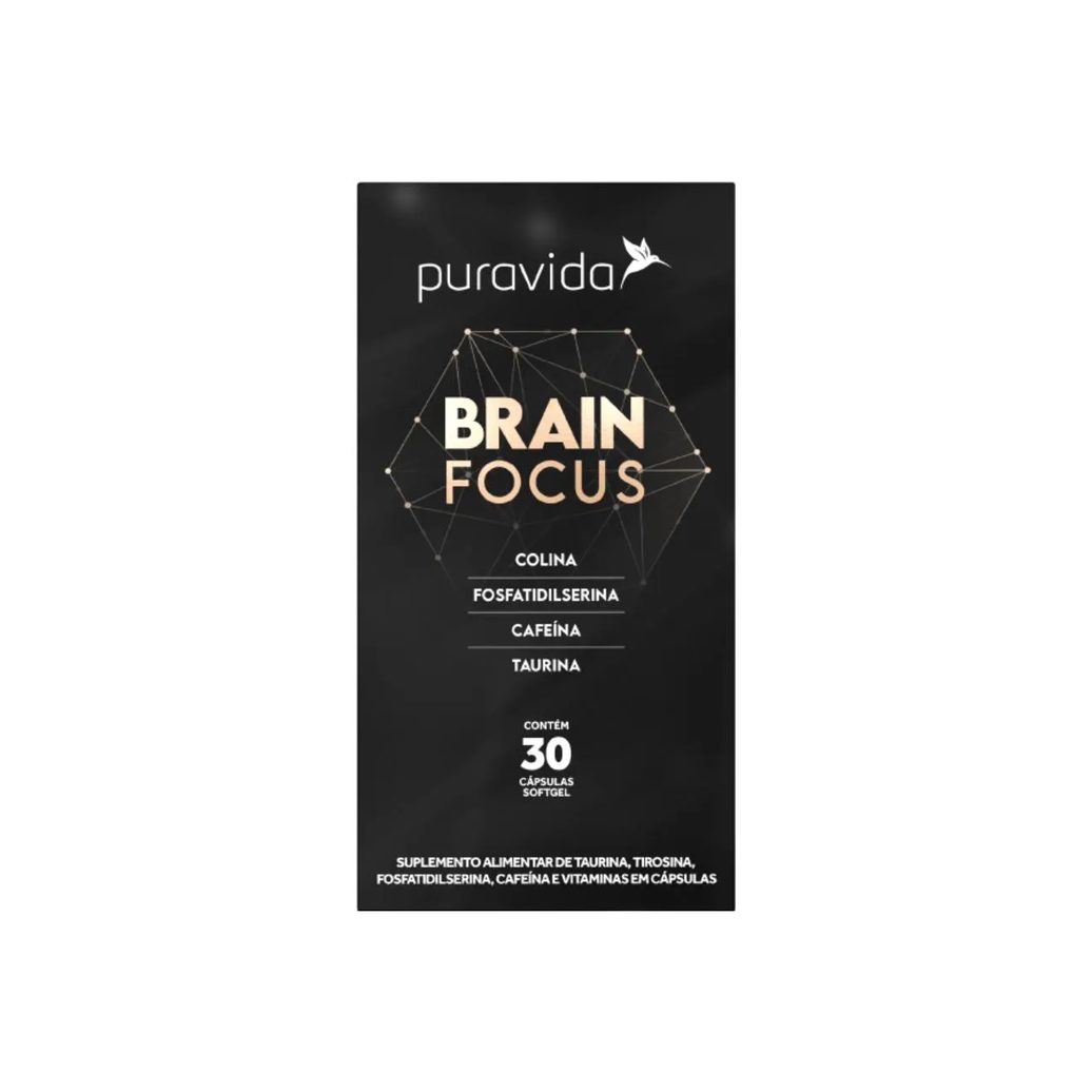 Brain Focus Cafeína Alta Performance Mental Puravida