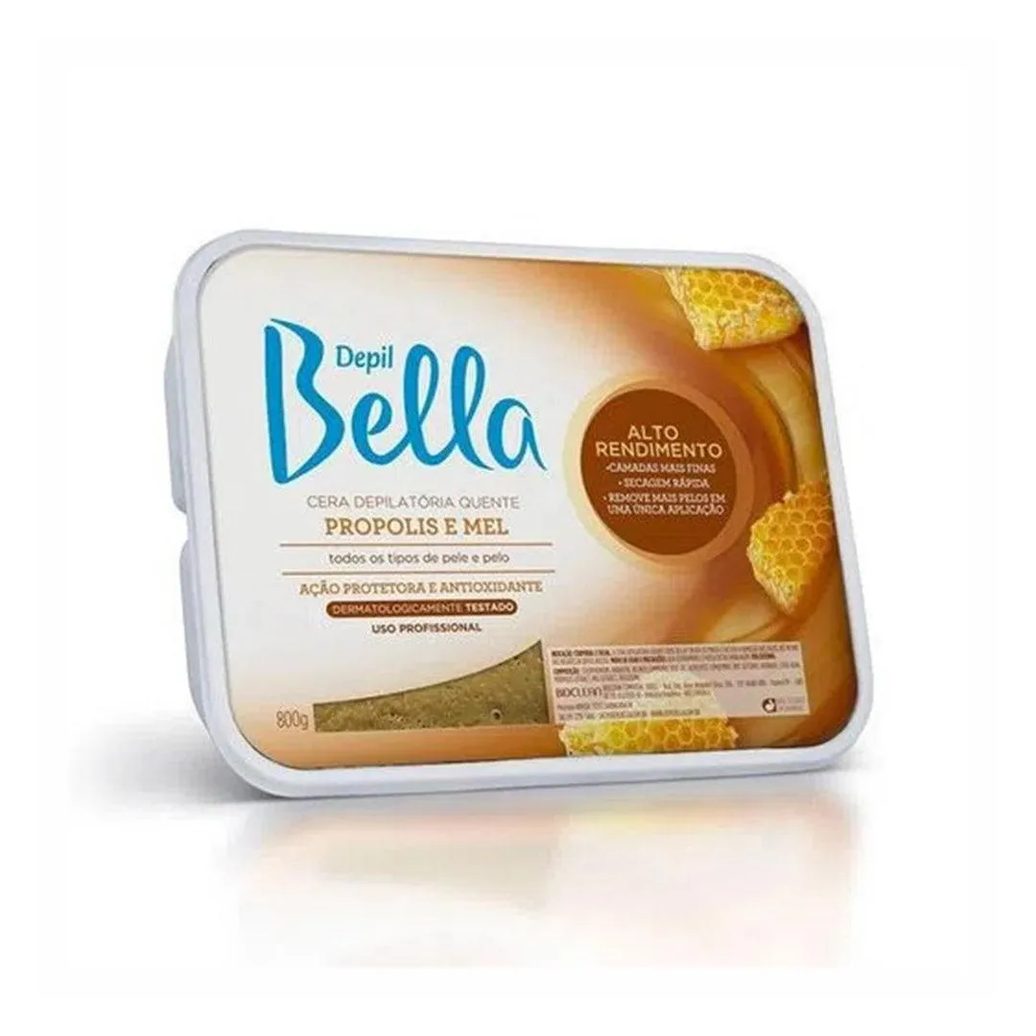 Cera Quente Depilatória Depil Bella Propólis 800G