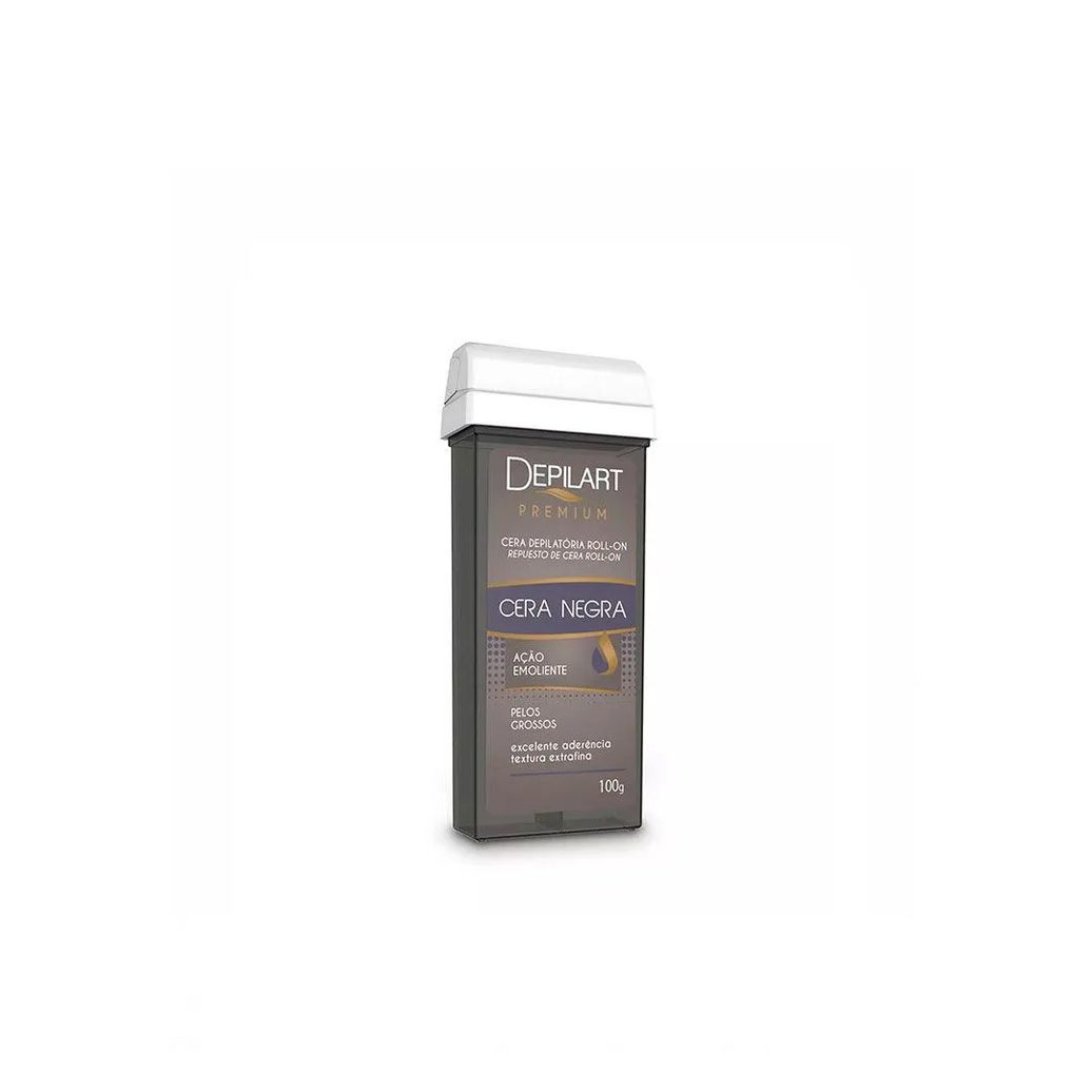 Cera Depilatória Roll On Depilart Premium Negra Refil 100g