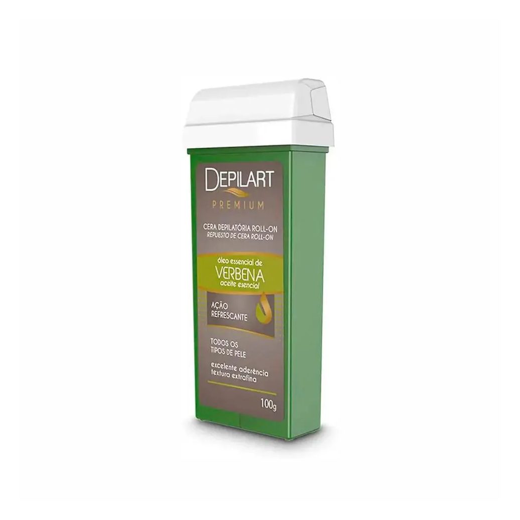 Cera Depilatória Roll On Depilart Premium Verbena Refil 100g