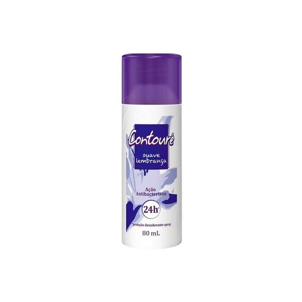 Desodorante Spray Contouré Suaves Lembranças Feminino sem Alumínio 24h 80ml