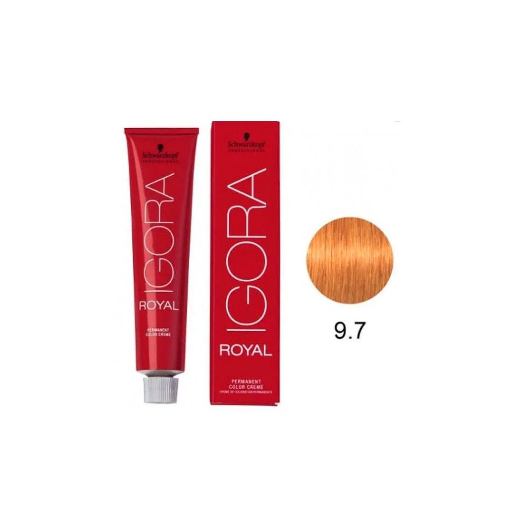 Tintura Schwarzkopf Igora Royal 9.7 Louro Extra Claro Acobreado