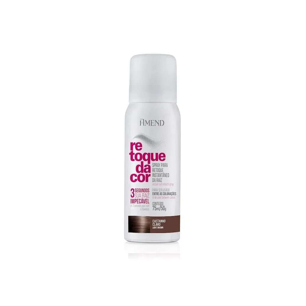 Spray Retoque de Raiz Amend Castanho Claro 75ml
