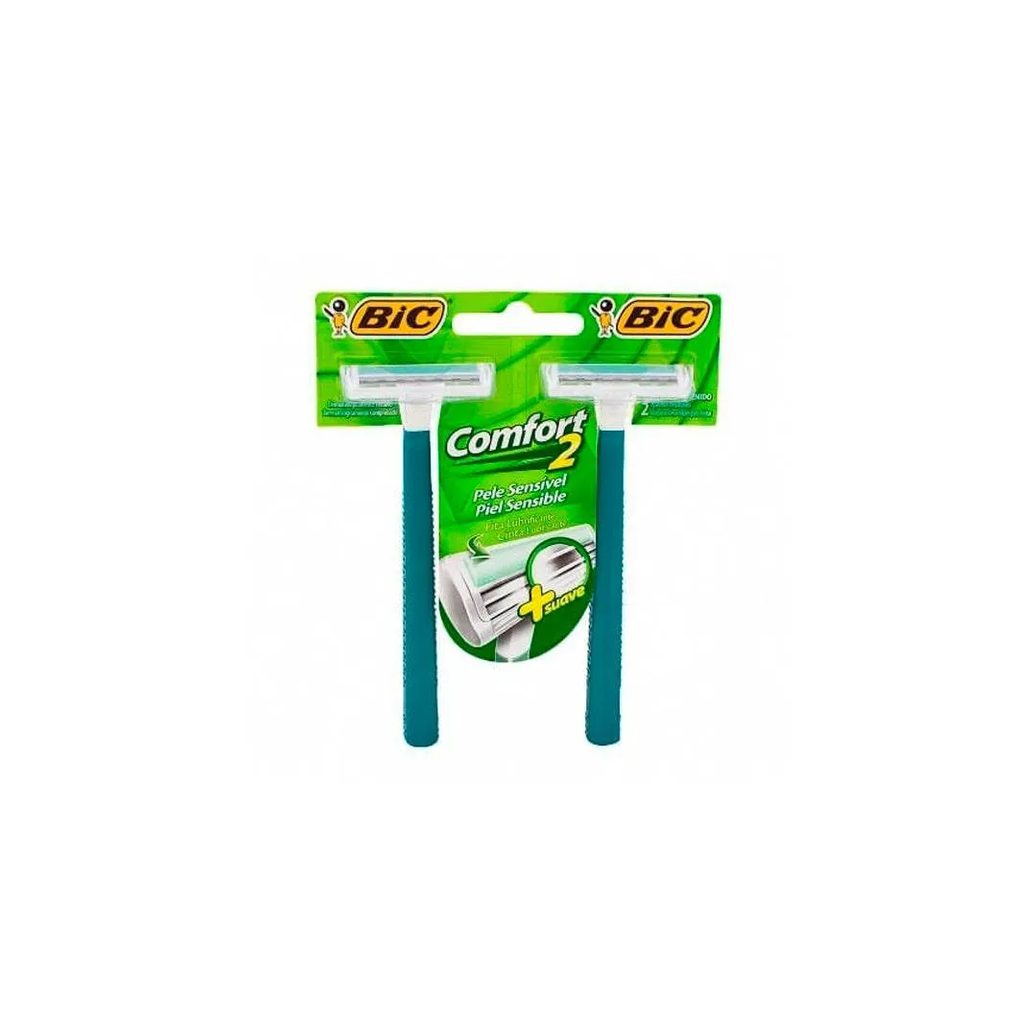 Aparelho de Barbear Bic Comfort 2 Twin Sensivel C/2un