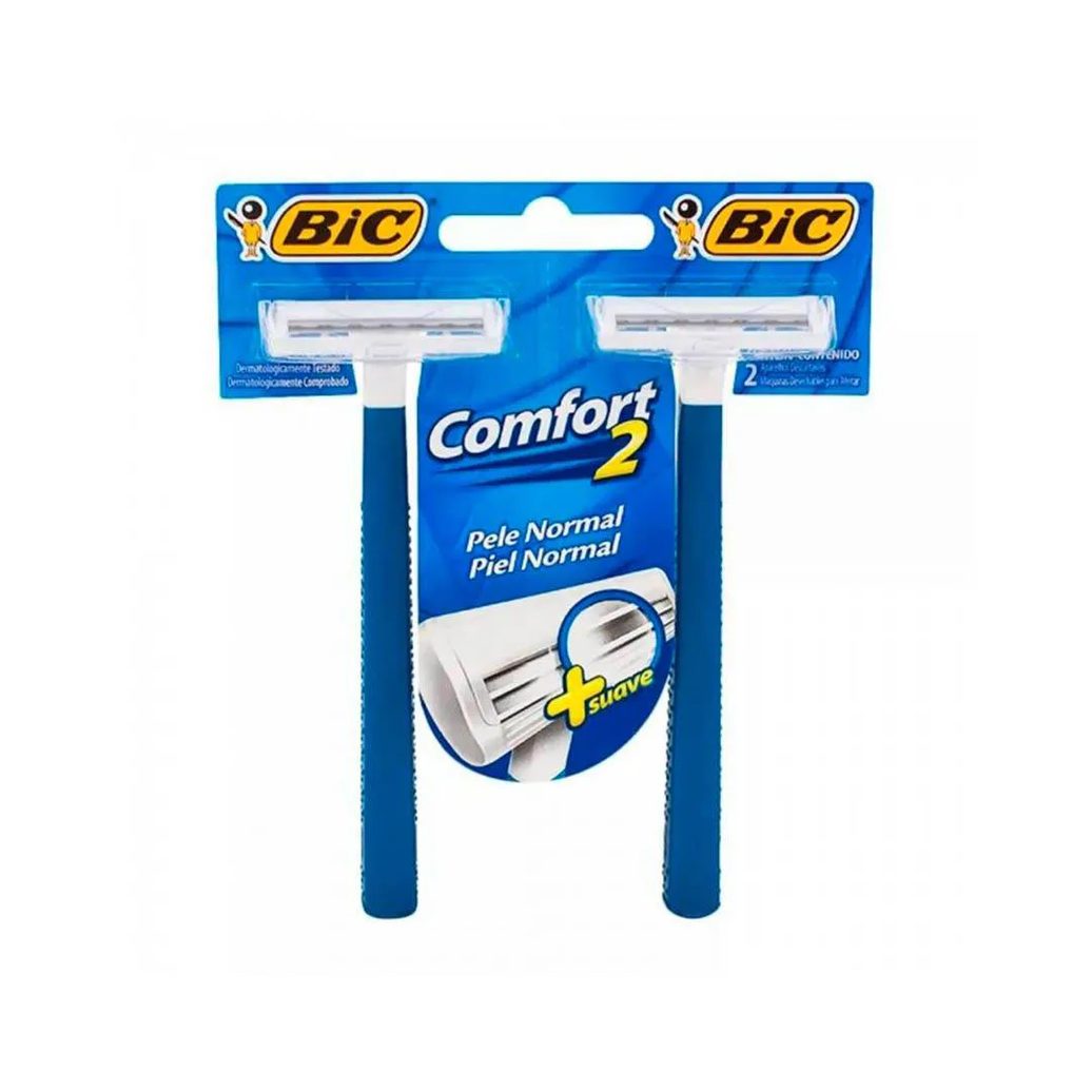 Aparelho de Barbear Bic Comfort 2 Twin Pele Normal C/2un