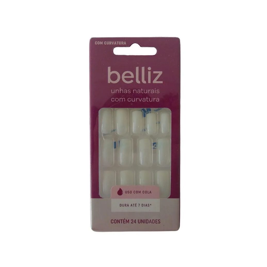 UNHAS POSTIçAS BELLIZ COM CURVATURA