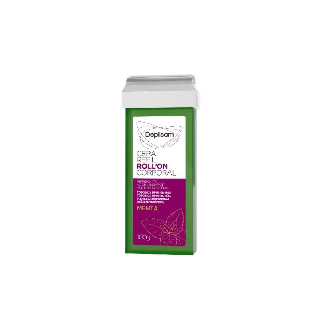 Refil Depilatório Roll On Depilsam Menta 100gr