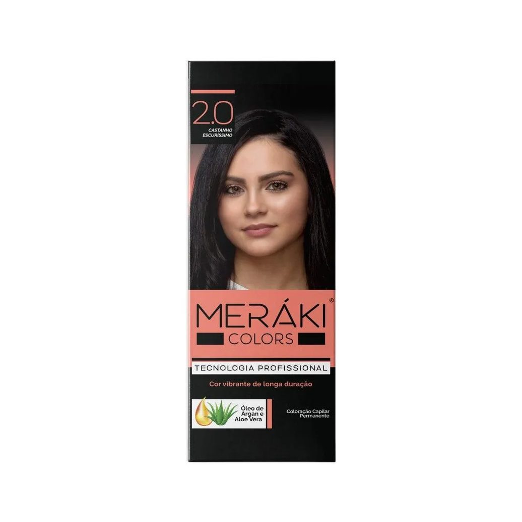 Kit Tintura Meráki Color Castanho Escuríssimo 2.0 125gr