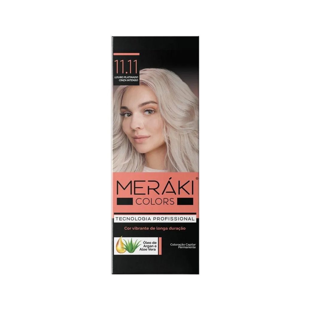 Tintura Meráki Color Louro Platinado Cinza Intenso Kit 11.11 125gr
