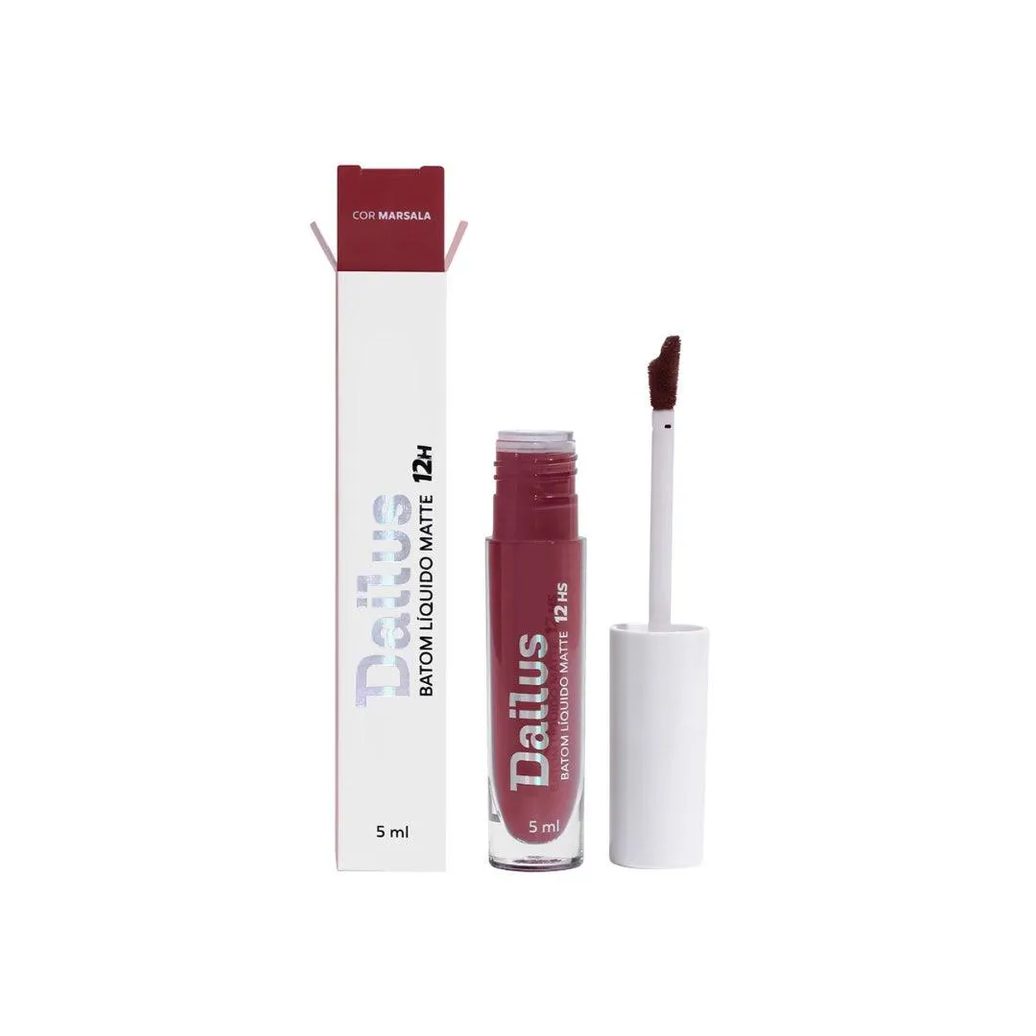 Batom Líquido Dailus Matte 24h Marsala