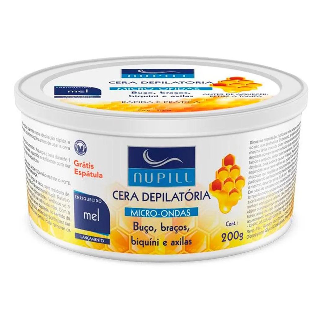 Cera de Microondas Nupill Mel 200g