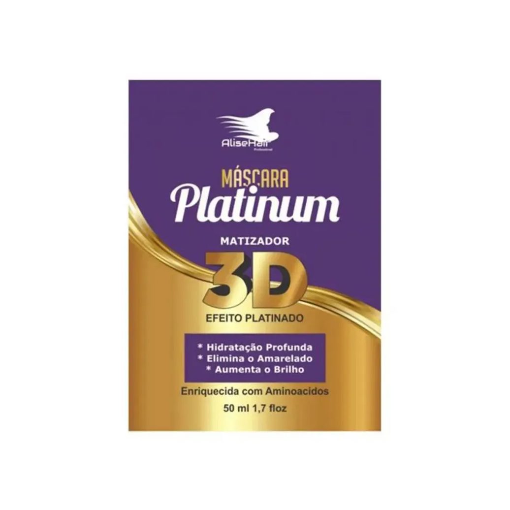 Máscara de Tratamento Alisehair Matizador Platinum 50ml