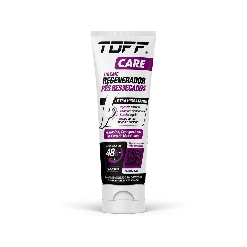 Creme Regenerador Pés Ressecados Ultra Hidratante 100g Toff