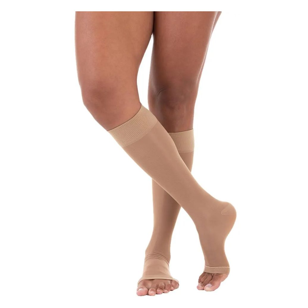 Meia 3/4 Legline Venosan 15-23mmhg Aberta Sahara Tam P