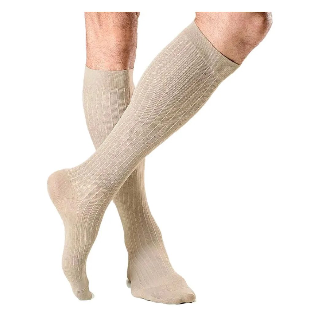 Meia 3/4 Masculina Actitud 15-20mmhg Fechada Caqui Tam G