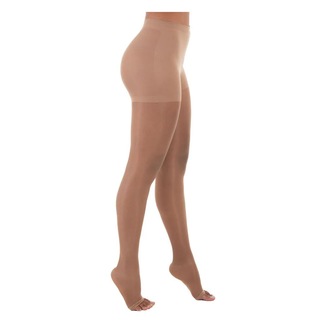 Meia-calça Legline Venosan - 20-30mmhg - Pé Aberto - Sahara - Tamanho M