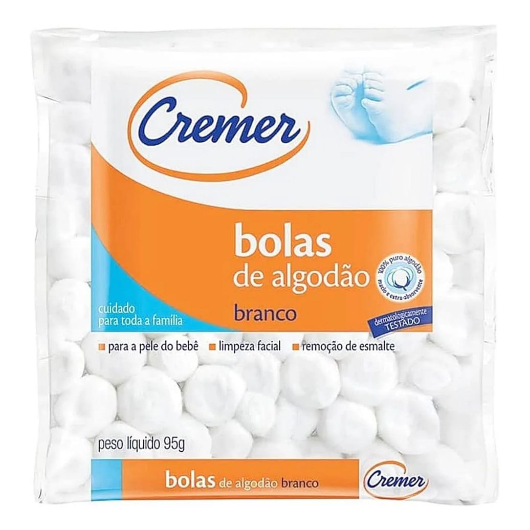 Bolas de Algodão Cremer 95g - Unidade
