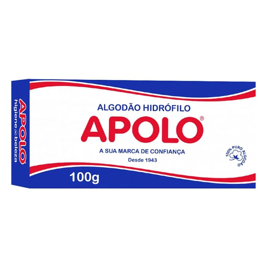 Algodão Hidrófilo Apolo 100g - Unidade