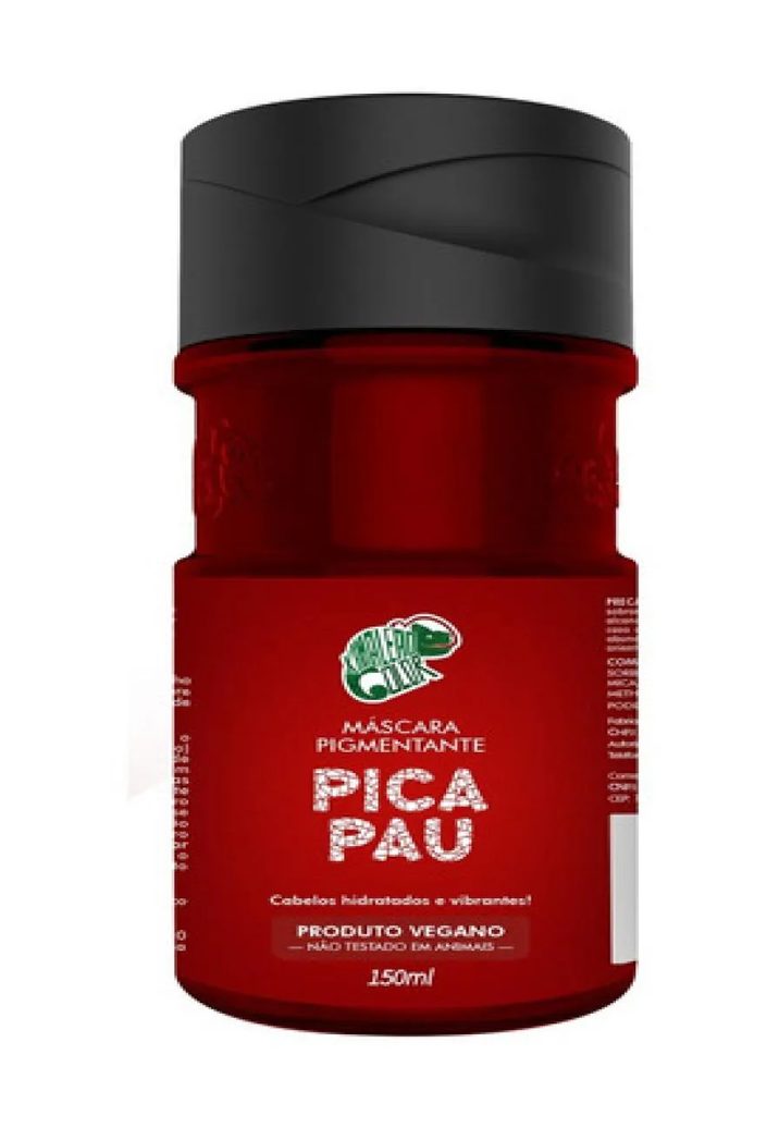 Máscara Tonalizante Pica Pau Kamaleão Color Vermelho 150ml