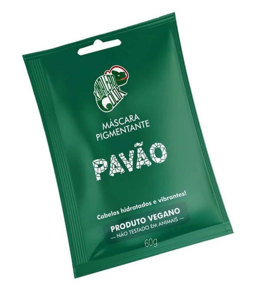 Sachê Máscara Tonalizante Pavão Verde Kamaleão 60g