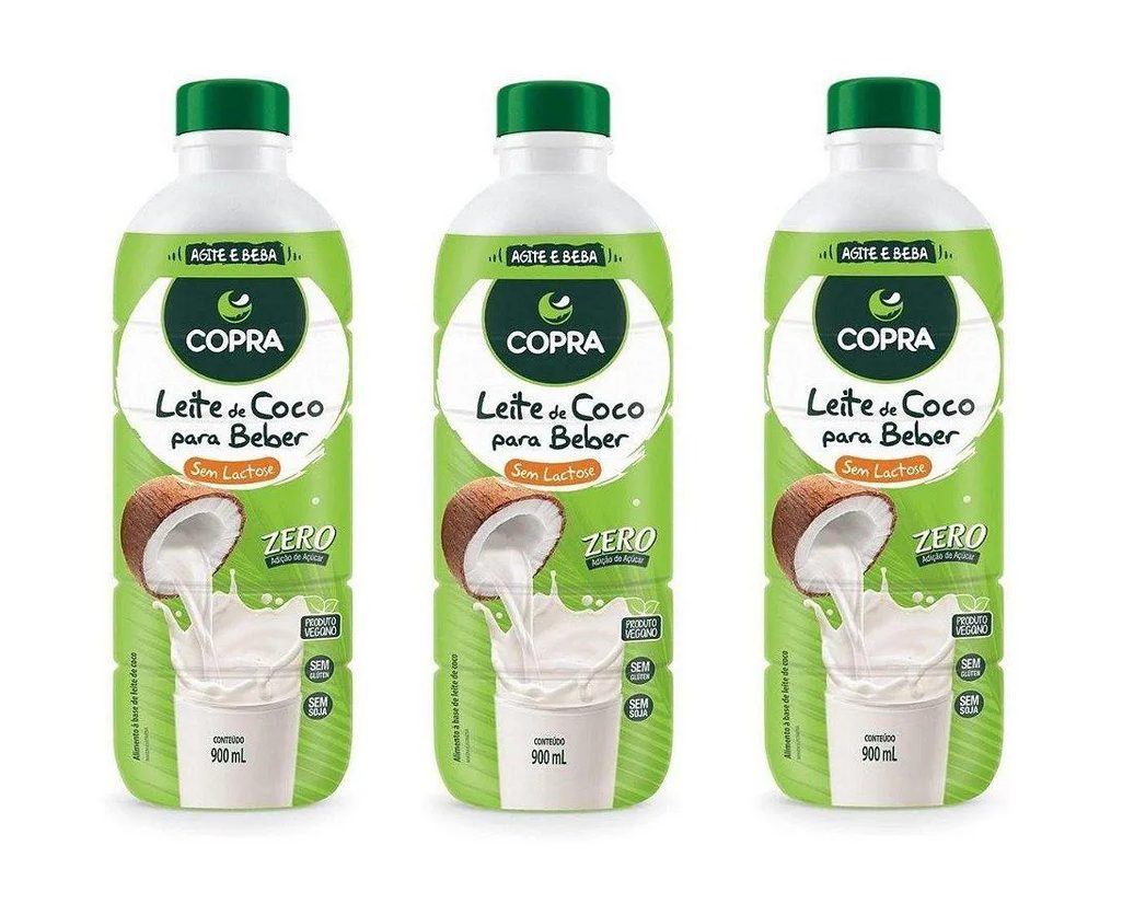 Kit 3uni Leite de Coco Pronto para Beber 900ml - Copra