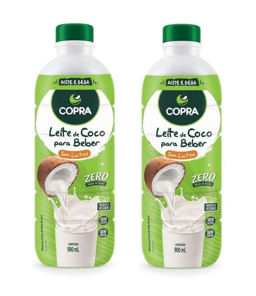 Kit 2uni Leite de Coco Pronto para Beber 900ml - Copra