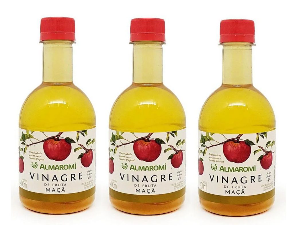 Kit 3uni Vinagre de Maçã 400ml - Almaromi